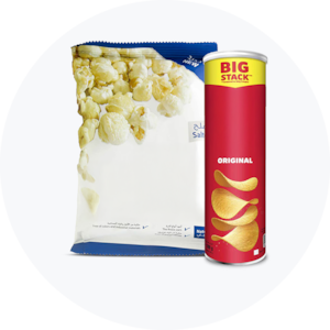 التشيبس وصلصات التغميس والوجبات الخفيفة