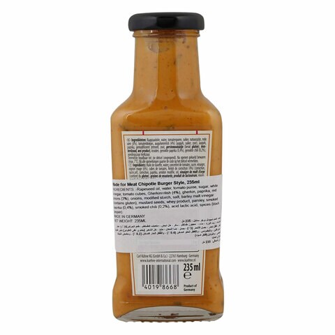 Buy Kuhne Sauce Made For Meat Chipotle Burger Style 235 Ml Online