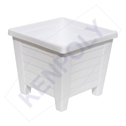 Buy KENPOLY SQUARE PLANTER NO 5 WHT Online Carrefour Kenya