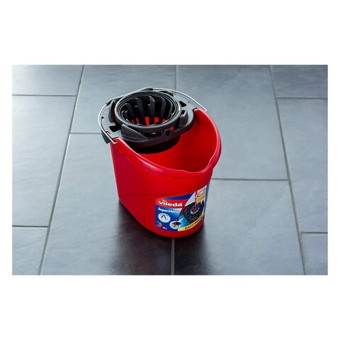 Buy Vileda Supermocio Bucket And Wringer Mop L Red Black Online