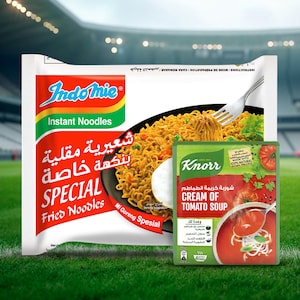 الشوربة والنودلز سريعة التحضير