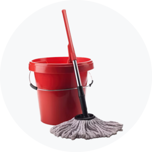 Mops With Bucket
