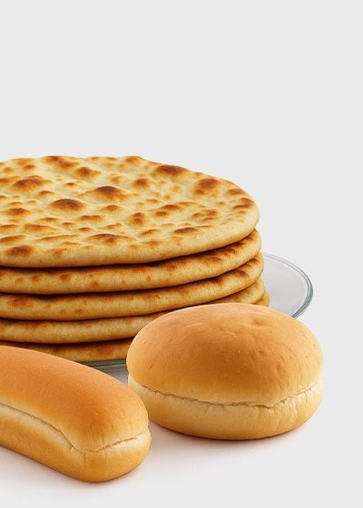 خبز عربي، راب وغيرها 