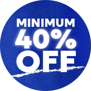 Minimum 40% off