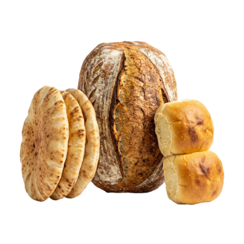 خبز طازج وخبز مسطح