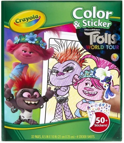 buy crayola color  sticker trolls world tour online  shop toys  outdoor  on carrefour uae