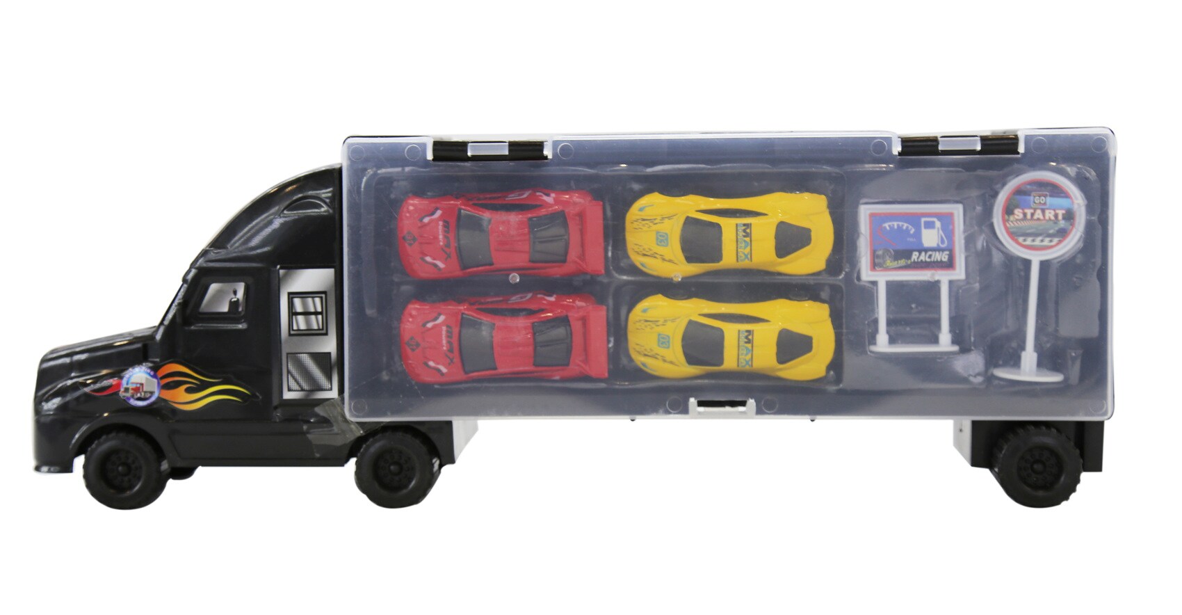 Buy Mytoys 4 Vehicle Car Toy Set Play Vehicles Carrier Truck For Kids Online Shop Toys Outdoor On Carrefour Uae