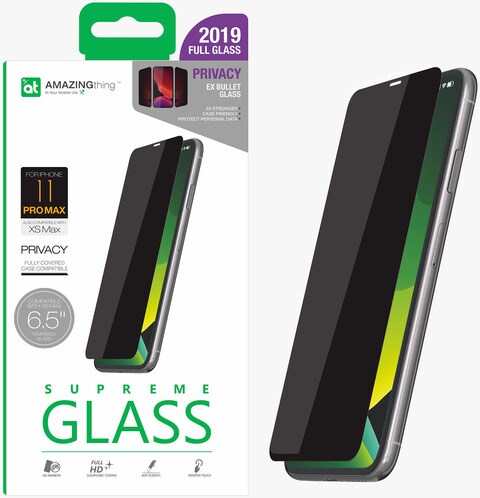 Buy Amazing Thing Iphone 11 Pro Max Iphone Xs Max Privacy Ex Bullet 2 5d Fully Covered Glass Screen Protector 3x Stronger Edges Tempered Supreme Glass Online Shop Smartphones Tablets Wearables