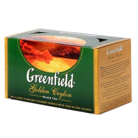 Buy Greenfield Golden Ceylon Black Tea Set 50g Pack Of 25 Online Shop Food Cupboard On Carrefour Uae