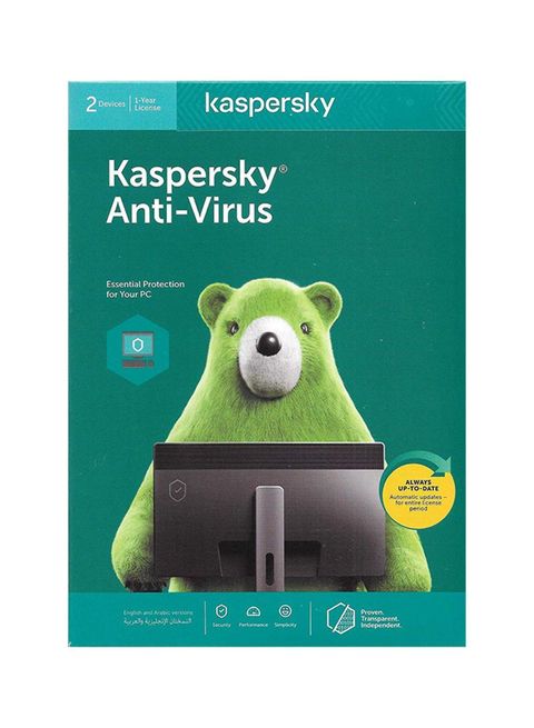 Buy Kaspersky Kaspersky Anti-Virus 2020 For 2 User multicolour Online -  Shop Electronics & Appliances on Carrefour UAE