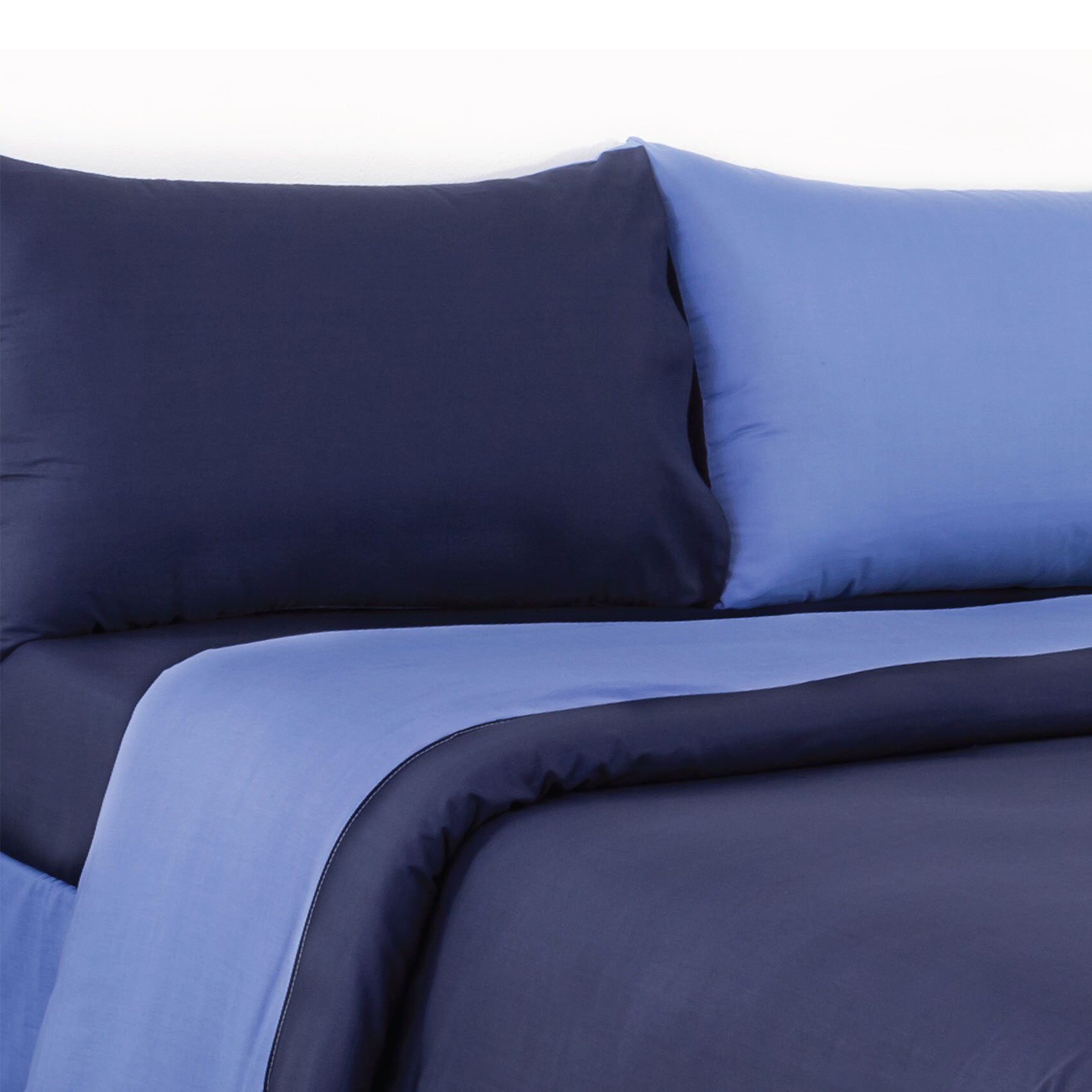 Buy Tendance Full Comforter 4pc Set Light Blue Dark Blue Online Shop Home And Garden On Carrefour Uae