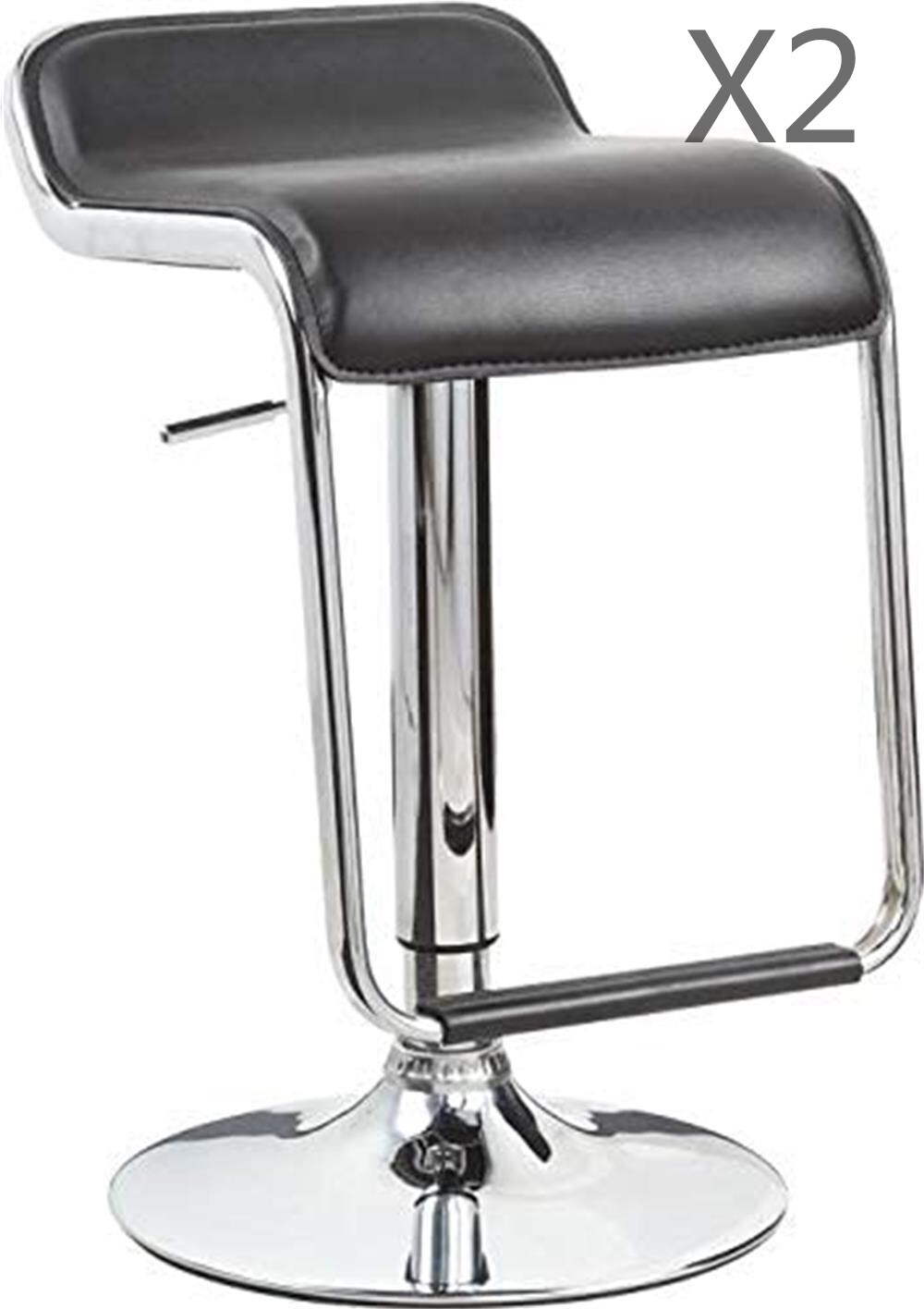 buy lanny set of 2 bar chair office chair bar stool t100g9  adjustableblack online  shop home and garden on carrefour uae