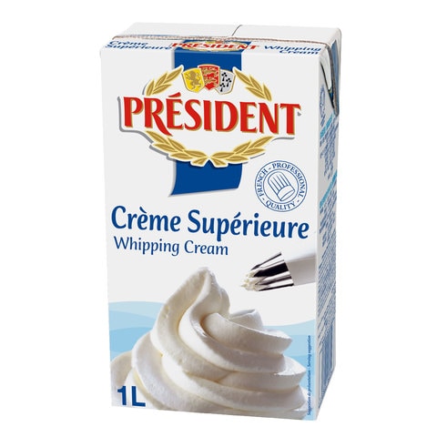 Buy President UHT Whipping Cream 35.1% 1L Online - Shop ...