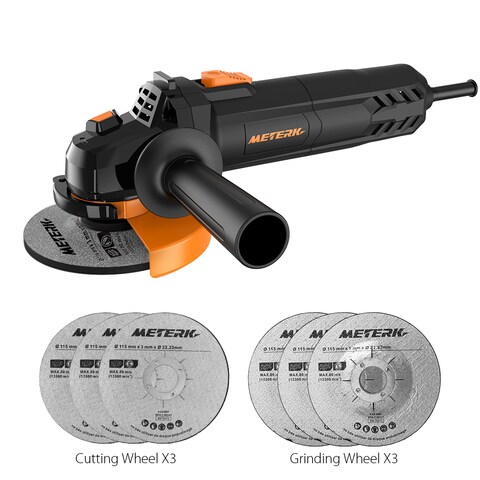 Buy Meterk Angle Grinder 750w 4 1 2inch With 115mm 3 Grinding Abrasive Wheels 3 Cutting Abrasive Wheels Online Shop Home And Garden On Carrefour Uae