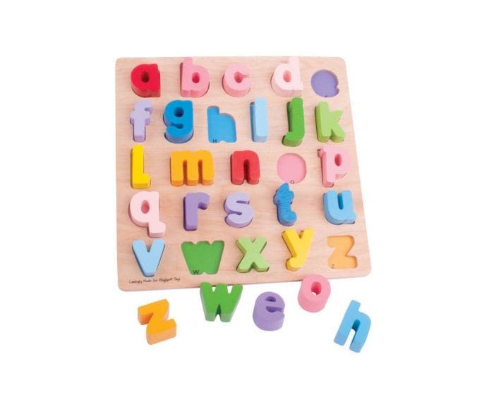 Buy Wooden Bigjigs Educational Chunky Alphabet Puzzle Lowercase 26 Play Pieces For 3 Years Old And Up Online Shop Toys Outdoor On Carrefour Uae