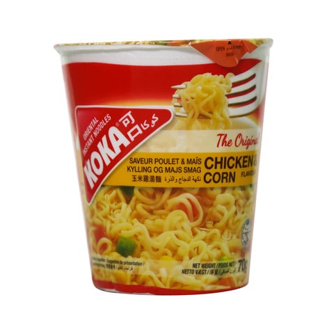 Buy Koka Oriental Instant Chicken Corn Noodles 70g Online Shop