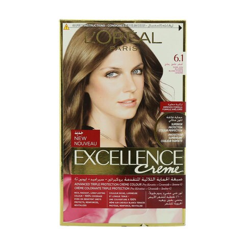 Buy L Oreal Paris Excellence Creme Hair Color 6 1 Dark Ash Blonde