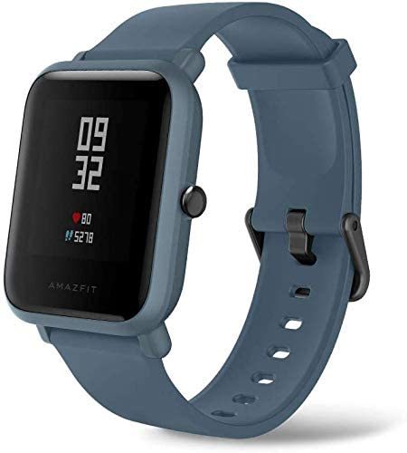 Buy Amazfit Bip Lite By Huami With 45 Day Battery Life 24 7 Heart Rate 1 2 Inch Always On Touchscreen 3 Atm Blue Online Shop Smartphones Tablets Wearables On Carrefour Uae