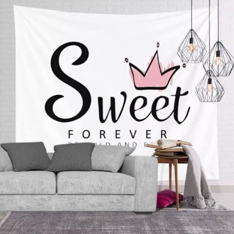 Buy Deals For Less Wall Tapestry Home Decor Sweet Forever Print Online Shop Home And Garden On Carrefour Uae