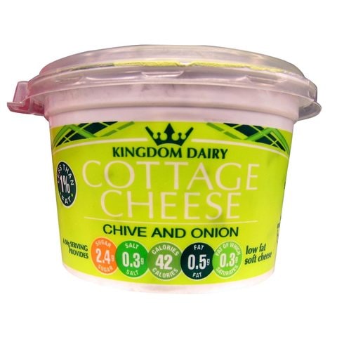 Buy Kingdom Dairy Chive And Onion Cottage Cheese 227g Online