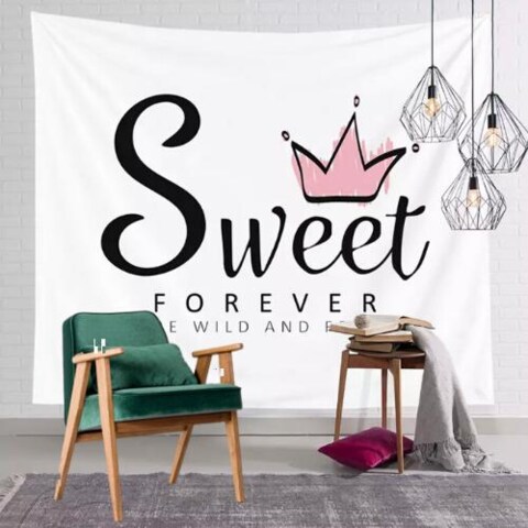 Buy Deals For Less Wall Tapestry Home Decor Sweet Forever Print Online Shop Home And Garden On Carrefour Uae
