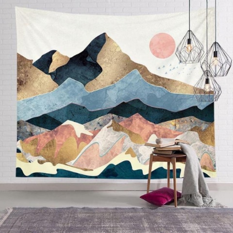 Buy Deals For Less Wall Tapestry Home Decor Mountain Design Online Shop Home And Garden On Carrefour Uae