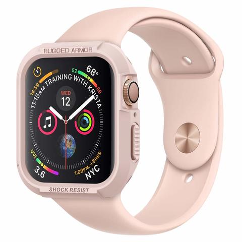 Buy Spigen Rugged Armor Case Cover Designed For Apple Watch 44mm Series 5 Series 4 Rose Gold Online Shop On Carrefour Uae