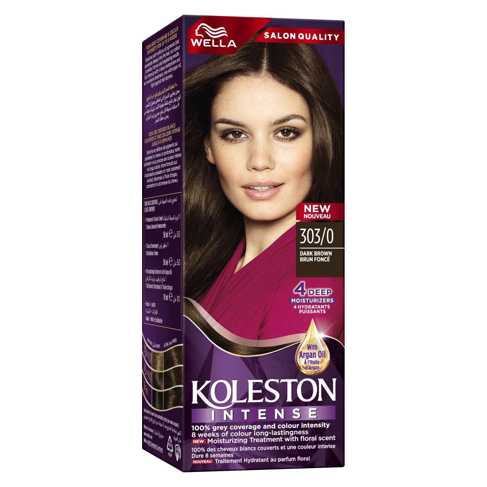 Buy Wella Koleston Hair Colour Cream  Dark Brown 100ml Online - Shop  Beauty & Personal Care on Carrefour UAE