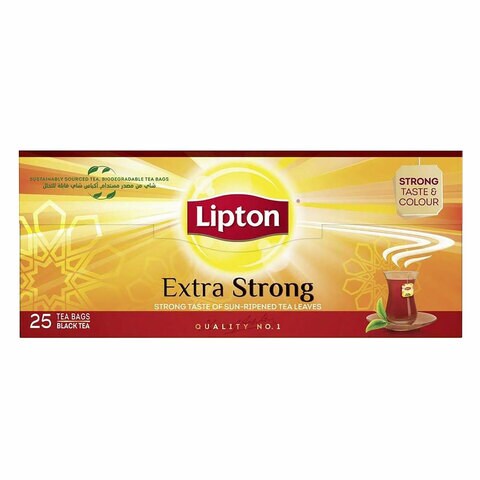 Lipton Extra Strong Black Tea 25 Teabags
