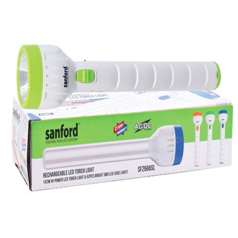 SANFORD RECHARGEABLE LED PLASTIC SEARCH LIGHT