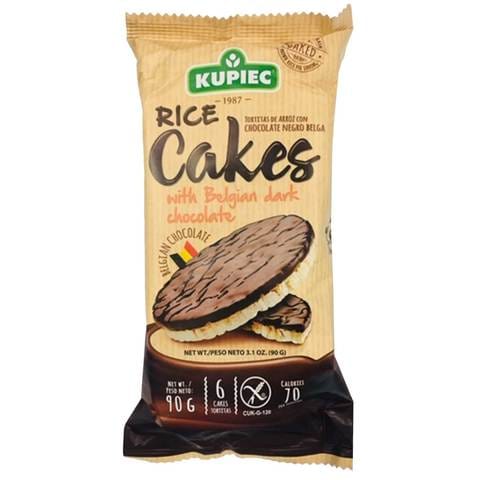 Kupiec Rice Cakes With Belgium Dark Chocolate 90g