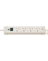 Brennenstuhl Premium Extension Socket 4 Fold 1.8 Metre White