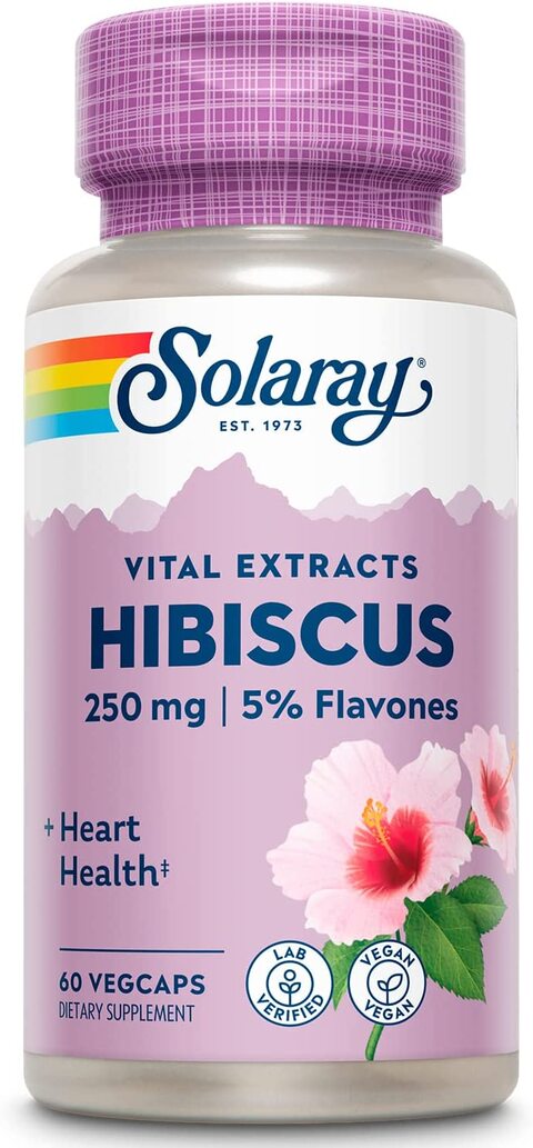 Solaray, Potency Hibiscus Flower Extract 250 Mg. 60 Vegetarian 135937