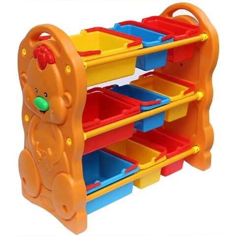 XIANGYU kids toys storage basket, three layers storage shelve, convenient simple storage product for kids