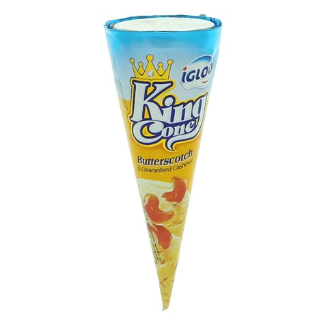 Igloo Ice Cream King Cone Butterscotch 140ml