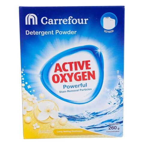 Carrefour Active Oxygen Laundry Detergent Powder Jasmine Blue 260g