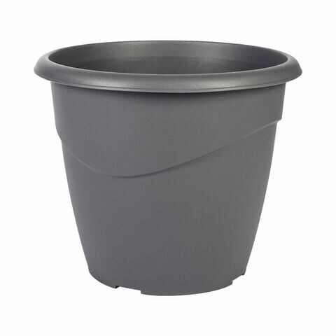 EDA Marina Flower Pot Anthracite Grey 20cm