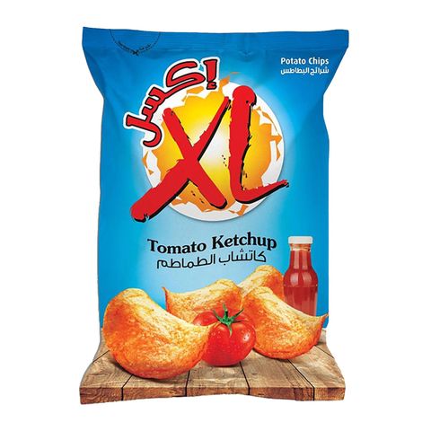 Xl potato chips tomato ketchup 185 g