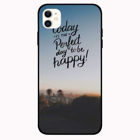 Theodor - Apple iPhone 12 6.1 inch Case Today Is The Perfect Day Flexible Silicone Cover