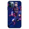 Theodor Apple iPhone 12 Pro Max 6.7 Inch Case Messi Blue Background Flexible Silicone Cover
