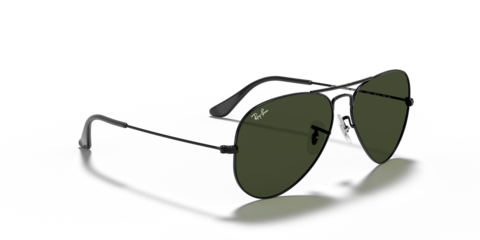 Ray-Ban Unisex Full Rim Aviator Classic Black Sunglasses RB3025-L2823