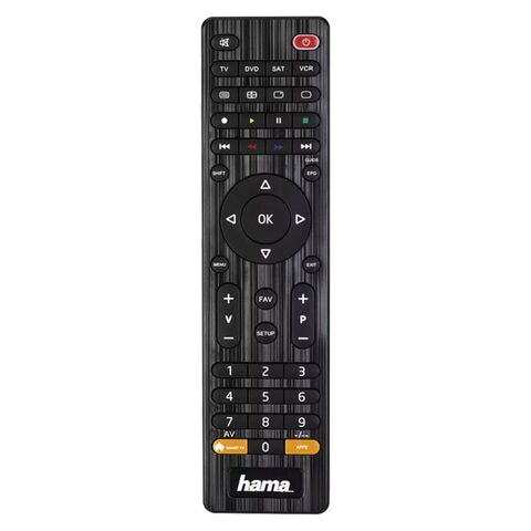 Hama Universal 8-In-1 Remote Control HA12307 Black
