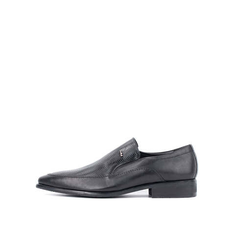 LR LARRIE Men Black Sleek Premium Business Shoes