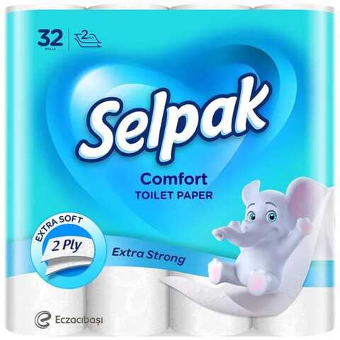 Selpak Toilet Paper Comfort 2 Ply 32 Rolls