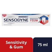 Sensodyne Sensitivity &amp; Gum Toothpaste For Sensitive Teeth &amp; Improved Gum Health 75ml
