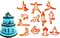 Generic Yoga Figures Silhouette Sugarcraft Cookie Fondant Biscuit Cutter Cake Decorating Tools - Set Of 12 Pieces