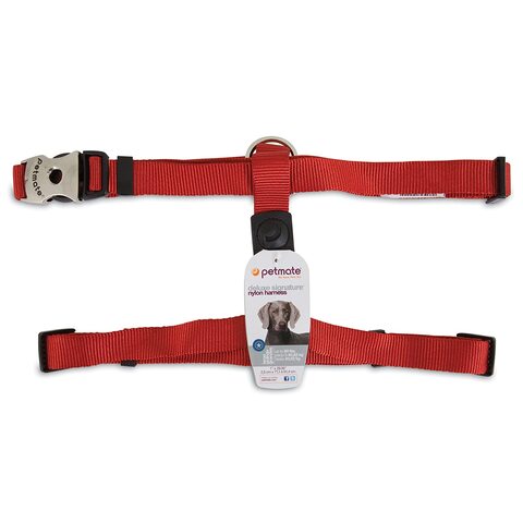 Petmate Nylon Dog Harness 1&quot;X28-36&quot; Red
