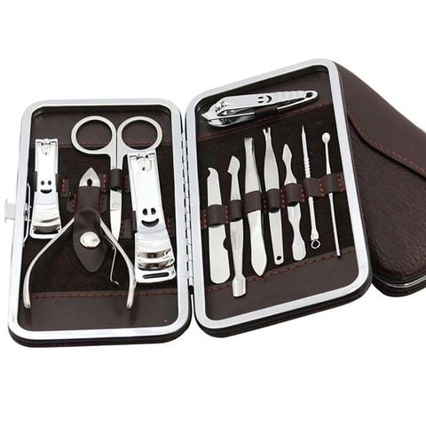 Buy 12 Pcs Set Nail Cutter Set Stainless Steel Nail Clippers in UAE