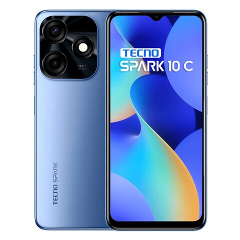 Buy Tecno Spark 10C KI5K 8GB 128GB 4G Dual SIM Smartphone 6.6 Inch Blue ...