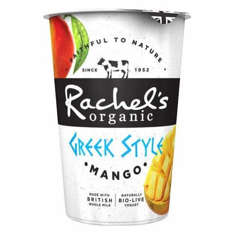 Rachel&#39;s Organic Greek Style Mango Yoghurt 450g